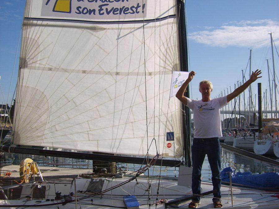 Préparatifs de Frédo pour la Mini Transat 2017